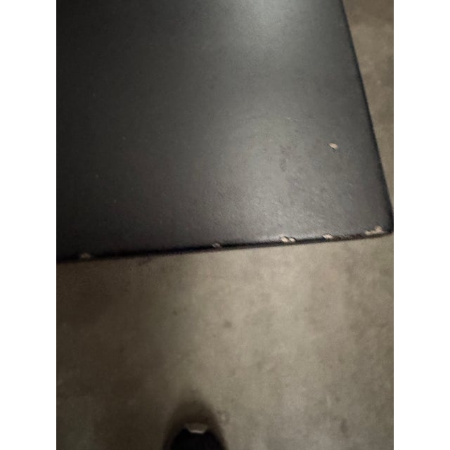 Black Late 20th Century Marble and Steel Side Table For Sale - Image 8 of 10