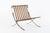 Mid Century Brown Leather Barcelona Chair by Mies Van Der Rohe for Knoll, 1983 For Sale - Image 13 of 15