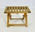 Vintage Folding Teak Slatted Stool by Summit Furniture, Outdoor or Indoor Seat For Sale - Image 12 of 16