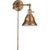 Boston Swing Arm in Hand-Rubbed Antique Brass with SLE Shade Designer: Chapman & Myers Height: 13" Extension: 15"...