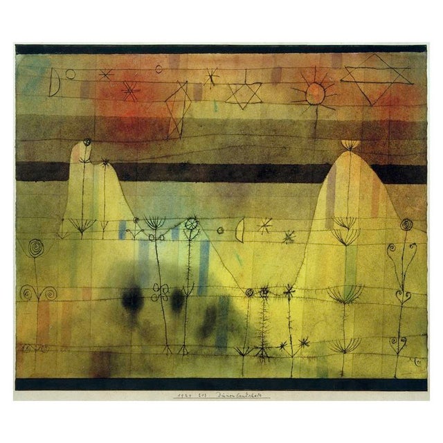 Dune Landscape Klee, Paul 1879–1940. Dünenlandschaft 1924. Feder, Aquarell und Bleistift auf Papier, oben und unten...