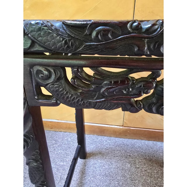1930s Vintage Chinese Dragon Side Table For Sale In Boston - Image 6 of 14