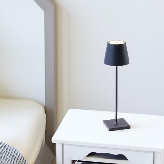 Contemporary Zafferano Poldina Pro Rechargeable Lamp in Steel Blue For Sale - Image 3 of 4
