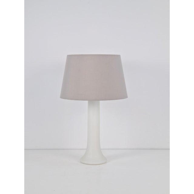 Vintage luxus table lamp trombo ball lamp 1969 mid century white scandinavian glass table lamps by u. And o. Kristiansson...
