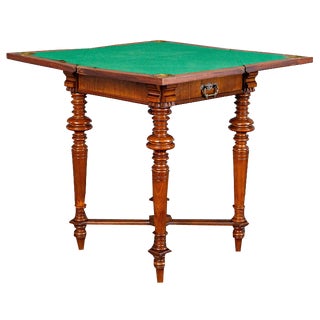 Wilhelminian Brown and Green Side Table For Sale