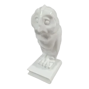 Herend White Porcelain Owl