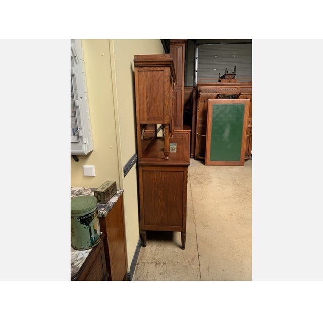 Wood Antique Art Nouveau Bronze-Plated Buffet, 1910 For Sale - Image 7 of 11