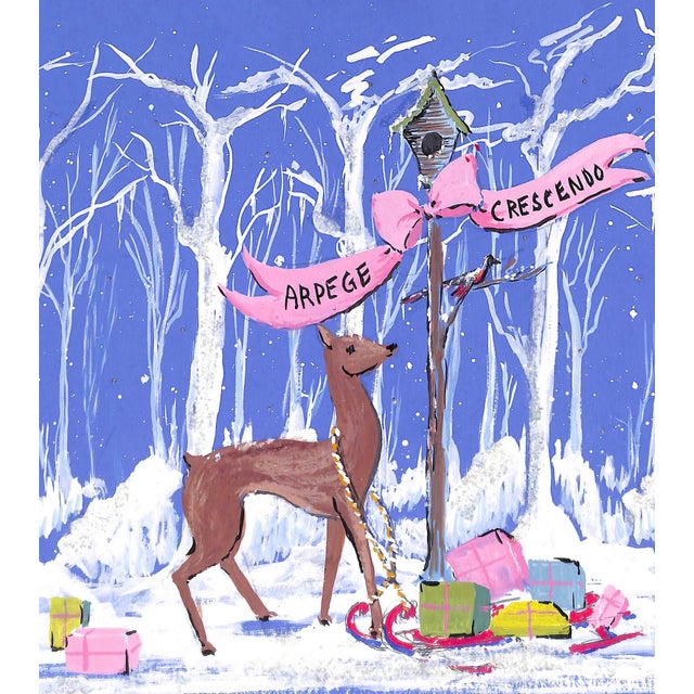 Sz: 12 1/4"H x 21 1/4"W Alexander Warren Montel (1921-2002) Fashion illustrator for House of Lanvin Paris in the 1950s...