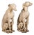 Tuscan Porcelain Greyhounds, Early 20th Century, Set of 2 For Sale