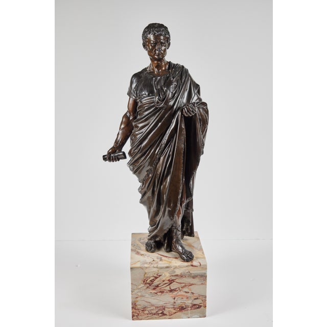 Large, Cast Bronze Roman Figures, circa 1910 - A Pair For Sale - Image 11 of 12