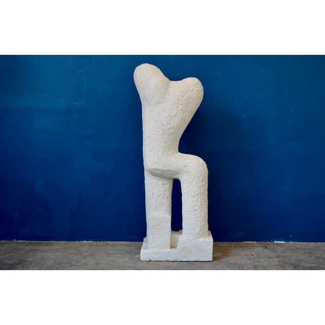 Modern Italian Artist, Large Anthropomorphic Sculpture, 1970s, Plaster For Sale - Image 3 of 18