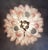 1990s Italian Pink and White Petal Chandeliers, Murano, Set of 2 For Sale - Image 5 of 18