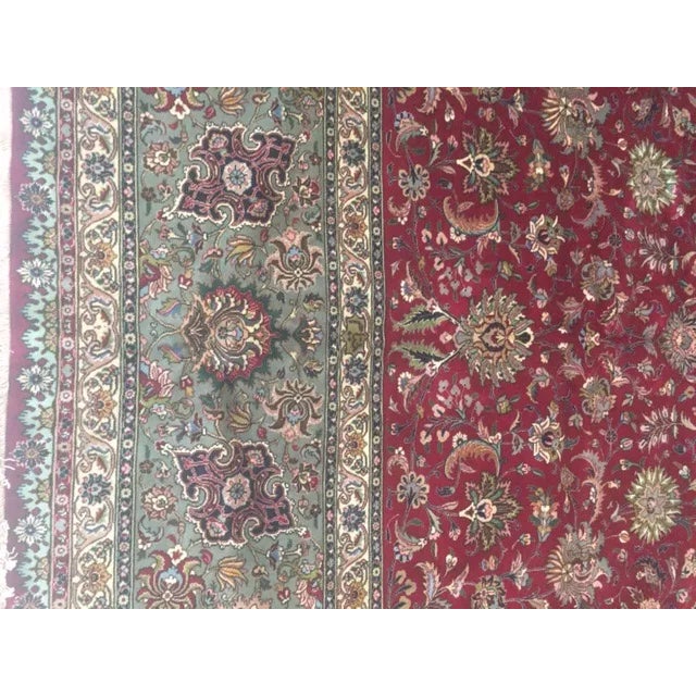 1960's Persian Tabriz Palace Rug, 14'3" X 16'10" For Sale - Image 9 of 12