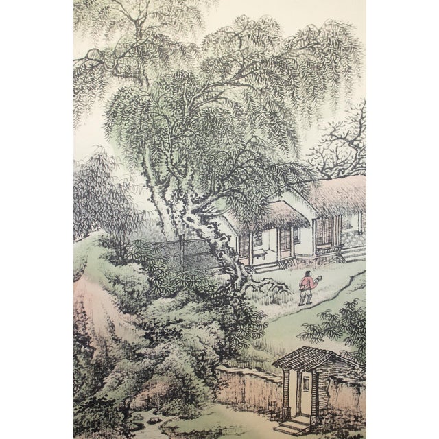 Heisei Era Japanese Monochrome Landscape Scrolls - A Pair For Sale In Dallas - Image 6 of 18