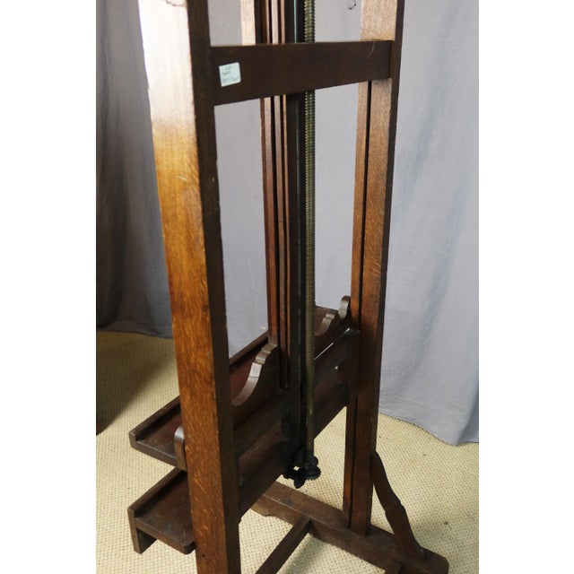 Antique Oak Painters Easel, 1800s For Sale - Image 9 of 13