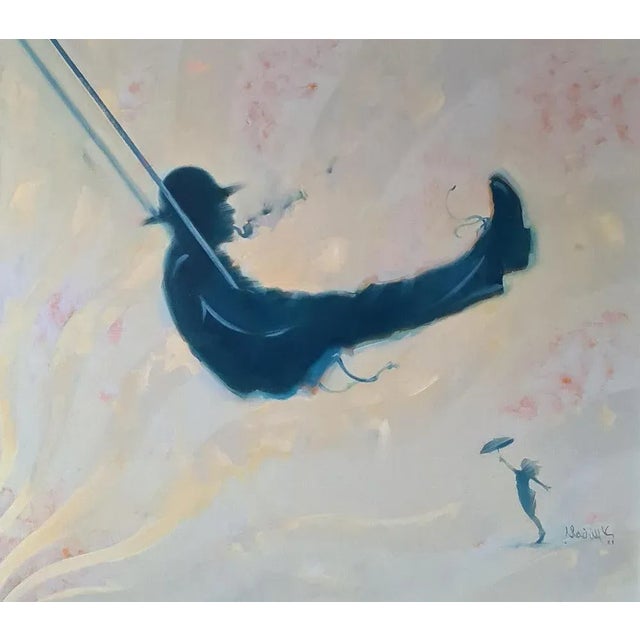 Vadim Kovalev, Swing, 2021, Oil on Canvas For Sale - Image 4 of 4