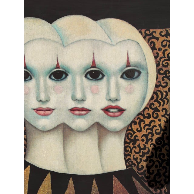 Mid-Century Modern Huge Trinity of Vision and Grace Margaret Keane Print For Sale - Image 3 of 3