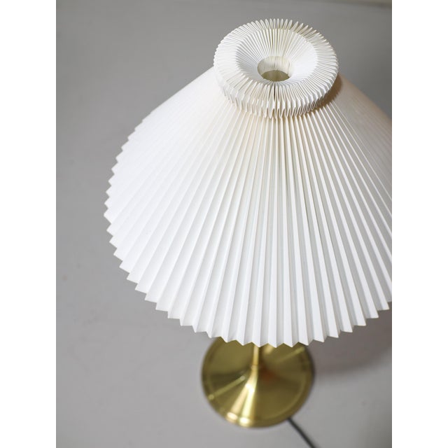 Vintage Danish 328 Table Lamp in Brass from Le Klint, 1940s For Sale - Image 6 of 12
