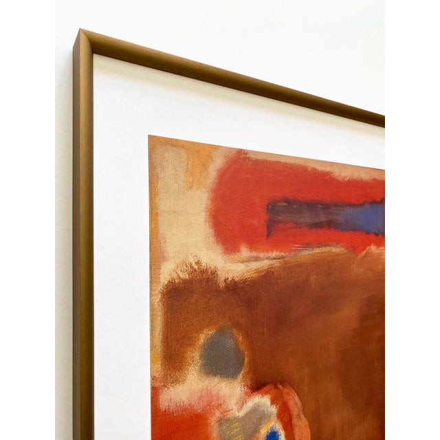 Mark Rothko Mark Rothko Foundation Abstract Expressionist Lithograph Print Framed Museum Poster " Untitled " 1947 For Sale - Image 4 of 13