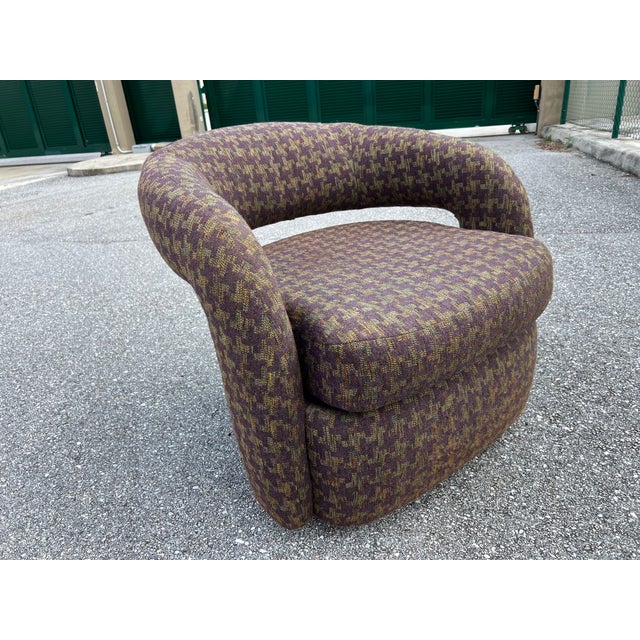 Weiman Weiman "Targa" Swivel Lounge Chairs For Sale - Image 4 of 10