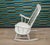 Shabby Chic White Rocking Chair, 1970s For Sale - Image 6 of 10