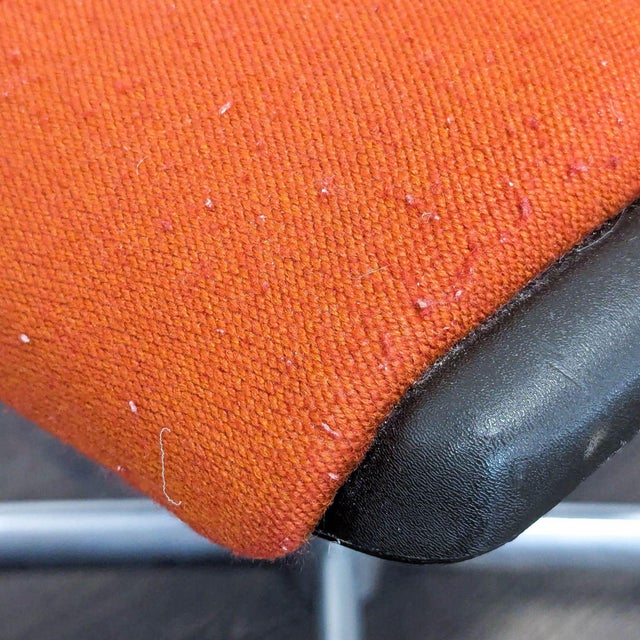 Orange Vintage Steelcase Modern Orange Swivel Office Chair For Sale - Image 8 of 8