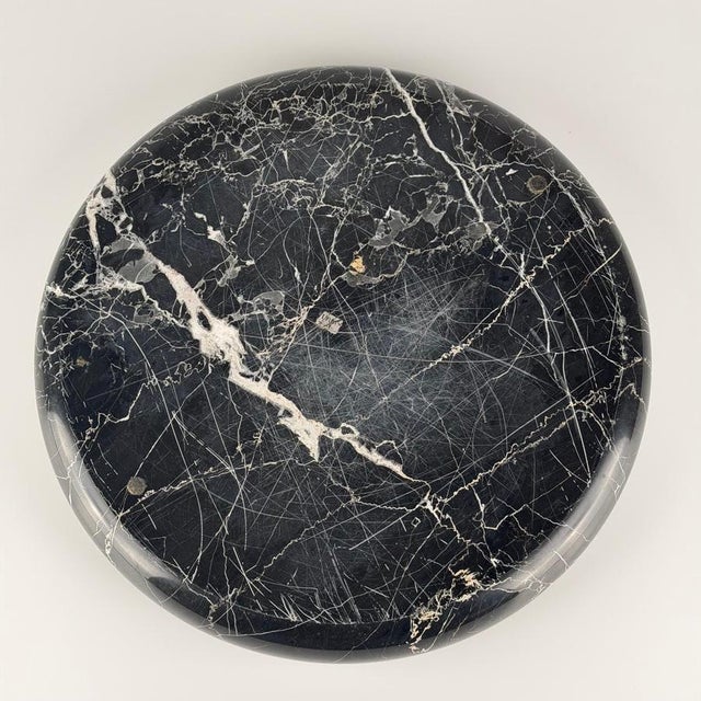 Large Black Marble Centerpiece by Angelo Mangiarotti for Up & Up, 1970s For Sale - Image 9 of 11