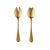 Contemporary Mepra 2- Piece Salad Servers Set, Oro For Sale - Image 3 of 3