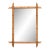 Faux Bamboo Walnut Mirror with Original Glass, French circa 1900 For Sale