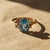 Not Yet Made - Made To Order Blue Topaz Multicolor Ring in 14k Gold, Size 7.5 For Sale - Image 5 of 10