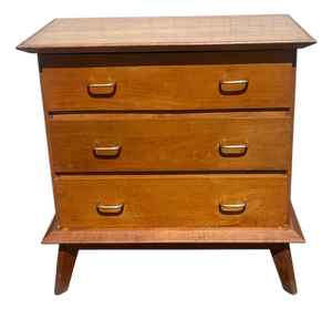 Oak Chest of Drawers with Splayed Legs, 1950