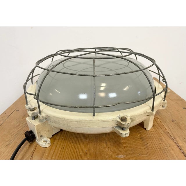 Industrial Cast Iron Wall or Ceiling Lamp, 1970s From Elektrosvit For Sale - Image 12 of 12