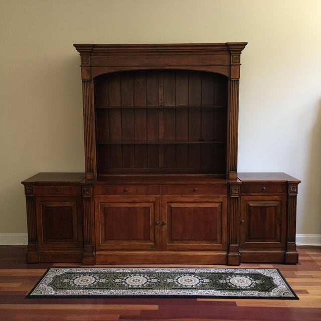 Traditional Ethan Allen Entertainment Center and Display Cases, 6
