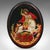 Vintage Oval Keepsake Box, Russian, Lacquered Trinket Case, St George, Art Deco For Sale - Image 6 of 10