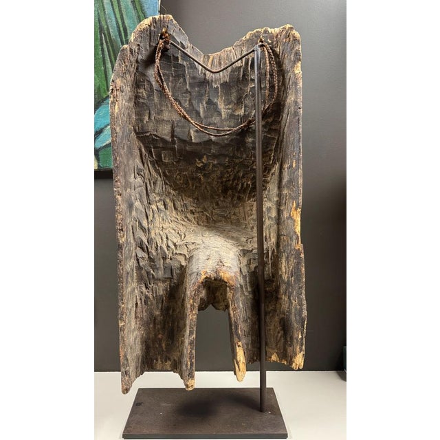 Brown Nago Fertility Belly Mask for the Gelede, 1920s For Sale - Image 8 of 11