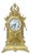 Vintage Gilded Italian Mantel Clock, Mid-20th Century For Sale