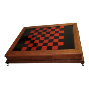 Late 19th Century Chess/Checkers Game Board With Storage