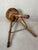 Vintage Industrial Adjustable Stool in Beech For Sale - Image 5 of 11