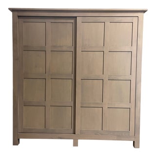 Room + Board Two-Door Clothing Storage Armoire For Sale