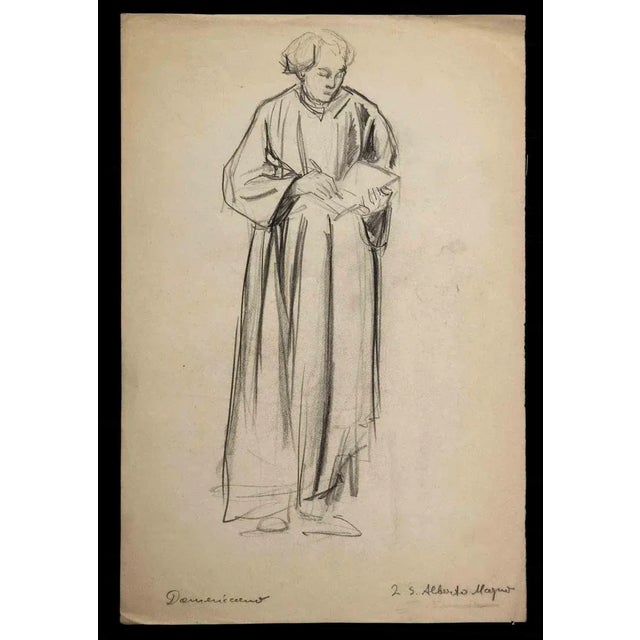Portrait of Albertus Magnus is an original drawing in pencil realized by an anonymous artist in the early 20th Century....