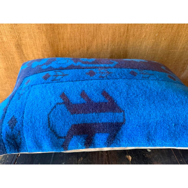 Vintage Turkish Wool Dragon Pillow For Sale - Image 12 of 17