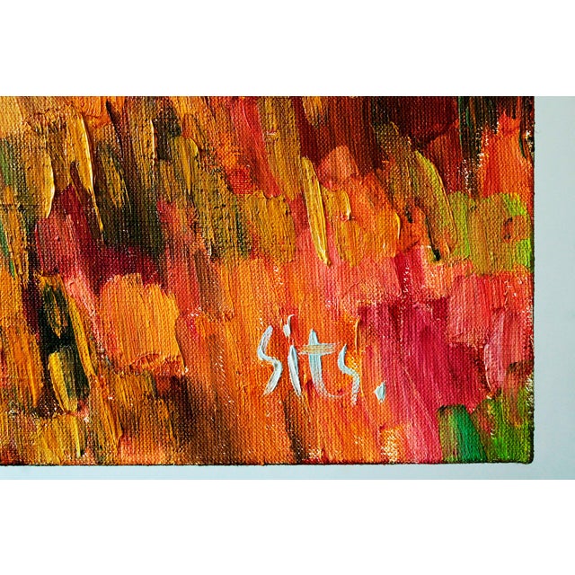 Textile Artist Andrei Sitsko "A Big River" Modern Original Painting For Sale - Image 7 of 14