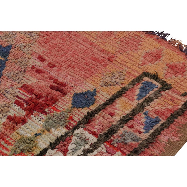 Vintage Moroccan Rug in Red With Geometric Patterns, From Rug & Kilim For Sale In New York - Image 6 of 7