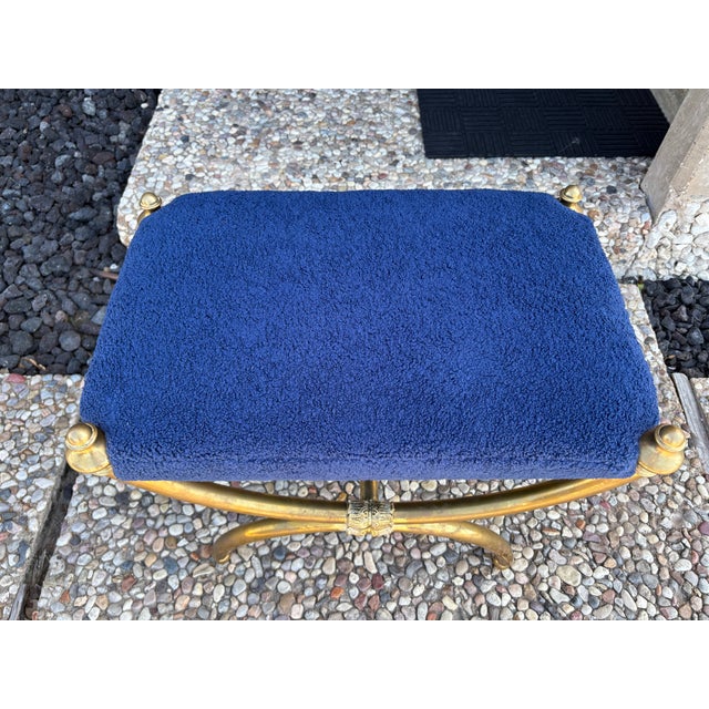 1960s Italian Modern Brass Bench For Sale - Image 11 of 11