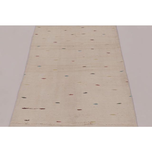 Rug & Kilim Rug & Kilim’s Contemporary Runner Rug, Beige and Cream Minimalist Design For Sale - Image 4 of 10
