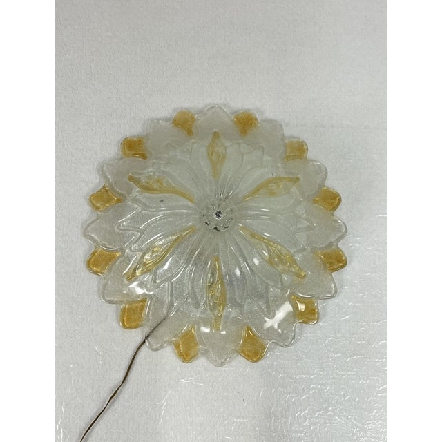 Large Venetian 3-Light Murano Glass Ceiling Light, 1980s For Sale - Image 10 of 10