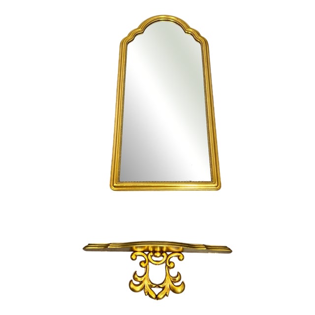 French Mirror with Console For Sale