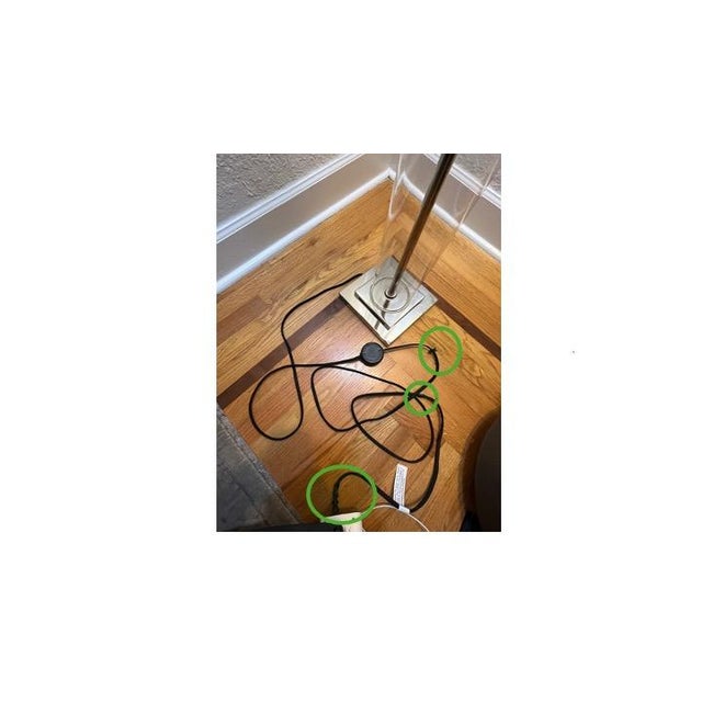 Restoration Harware French Column Floor Lamp With Shade For Sale - Image 10 of 10