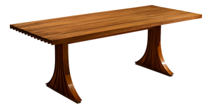 Dining Table in Walnut attributed to Filippo Monti, Italy, 1960s