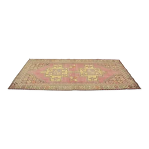1960s Modern Decor Turkish OverDyed Rug